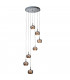 7 Light Spiral Crystal Ceiling Cluster Pendant G9 -1