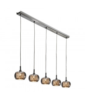 5 Light Crystal Hanging Ceiling Pendant Mirror G9 -1