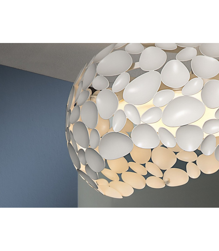5 Light Flush Ceiling Light Matt White G9 -1