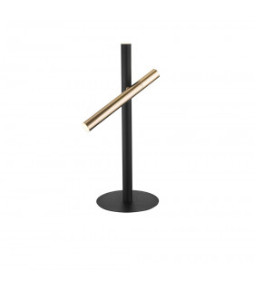 2 Light Table Lamp Matt black Gold -1