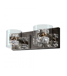 2 Light Crystal Wall Lamp Chrome G9 -1