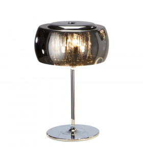 3 Light Crystal Table Lamp Chrome Mirror G9 -1