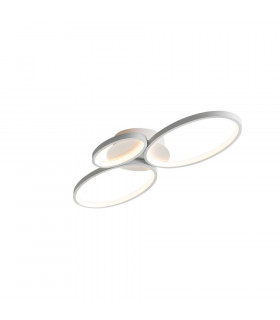 3 Light Flush Ceiling Light White -1