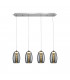 Crystal 4 Light Bar Ceiling Pendant Chrome -1