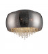6 Light Crystal Flush Ceiling Light Chrome G9 -1