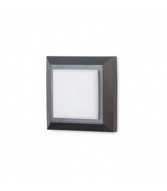 LED Outdoor Square Wall Light Black, Grey IP65 - 1