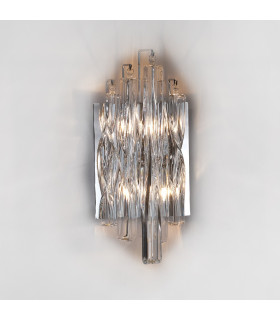 2 Light Crystal Wall Lamp Chrome G9 -1