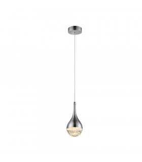 Crystal Ceiling Pendant Chrome Bubble Effect -1