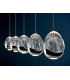 5 Light Crystal Drop Bar Ceiling Pendant Chrome Bubble Effect -1