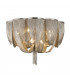 10 Light Dimmable Flush Ceiling Light with Remote Control Nickel G9 -1