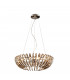 12 Light Crystal Ceiling Pendant Chrome champagne G9 -1