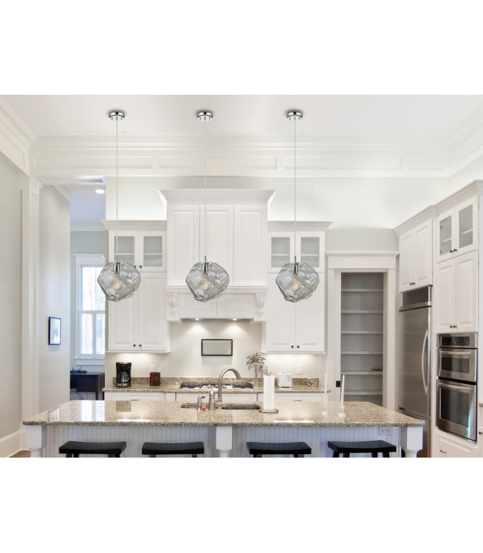 Pendant Light  Chrome Smoke 1x E27 -2