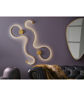Wall Light Gold Leaf -1
