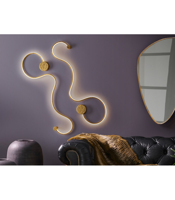 Wall Light Gold Leaf -1