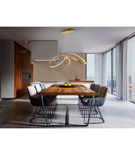 Pendant Light Gold Leaf -1