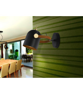 Wall Light Wall SpotLight Matt Black Gold Paint 1x E14 -1
