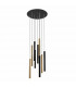 Pendant Light Cluster Drop Glossy Gold Matt White -2