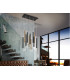 Pendant Light Cluster Drop Glossy Gold Matt Black -1