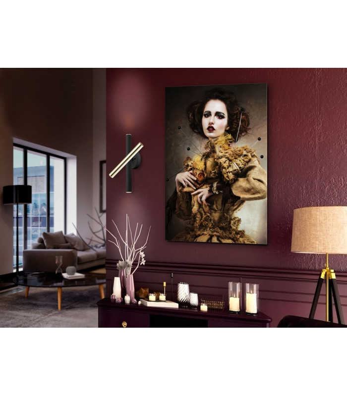 Wall Light Glossy Gold Matt Black -1