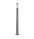 1 Light Outdoor Bollard Light Grey IP55 - 1