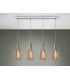 Dimmable Pendant Light Straight Bar Chrome-Gold -3