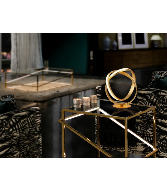 Table Lamp Gold Leaf -1