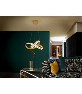 Pendant Light Gold Leaf -1