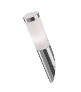 1 Light Outdoor Wall Light Stainless Steel Grey IP55 - 1