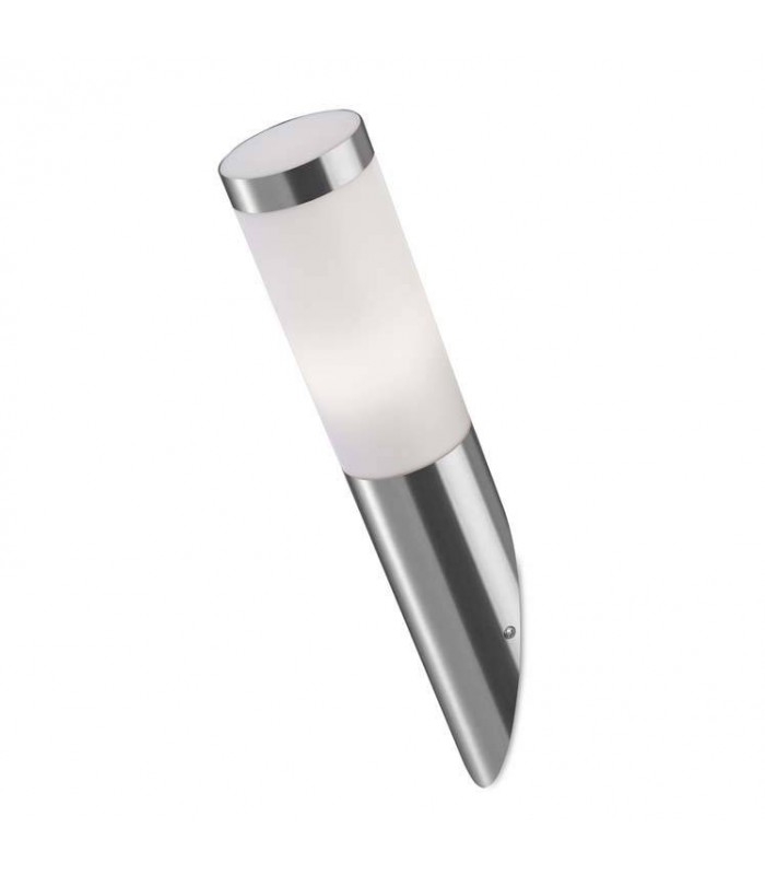 1 Light Outdoor Wall Light Stainless Steel Grey IP55 - 1
