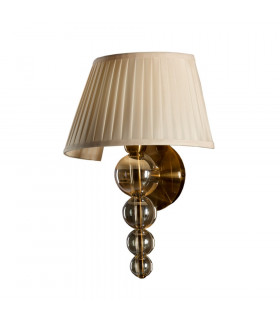 Wall Light with Shade Champagne Curb Beige 1x E27 -1
