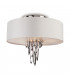 Semi Flush Ceiling Light Cylindrical Chrome 4x E14 -1