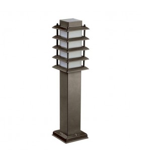 1 Light Outdoor Bollard Light Brown IP55 - 1