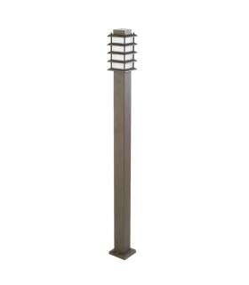 1 Light Outdoor Bollard Light Brown IP55 - 1
