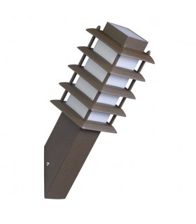 1 Light Outdoor Wall Light Brown IP55 - 1