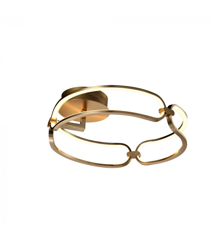 Semi Flush Ceiling Light Cylindrical Rose Gold -3
