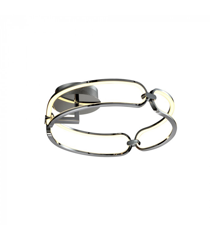 Semi Flush Ceiling Light Cylindrical Chrome -4