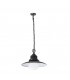 1 Light Outdoor Ceiling Pendant Light Black IP44 - 1