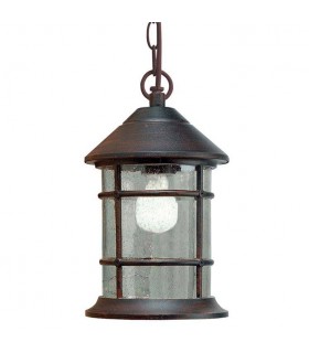 1 Light Outdoor Ceiling Light Rusty Brown - 1