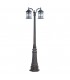 2 Light Lamp Post Rusty Brown - 1
