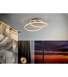 Semi Flush Ceiling Light Glitter Gold -1
