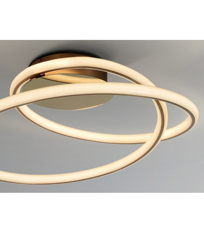 Semi Flush Ceiling Light Glitter Gold -2
