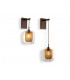 Wall Light with Shade Chocolate 1x E27 -3