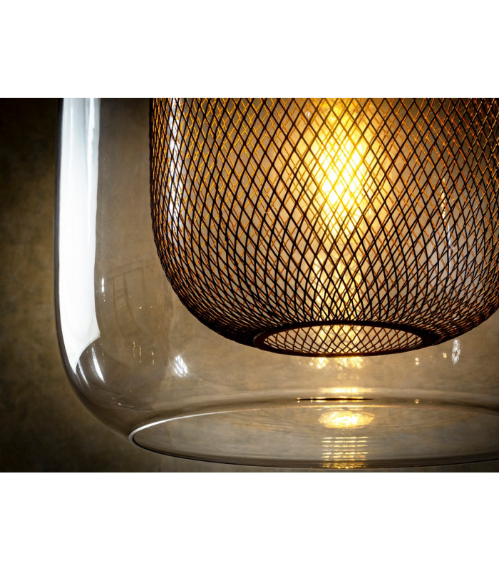 Pendant Light Cylindrical Chocolate 1x E27 -2