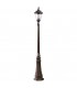 Outdoor Post Lantern Rusty Brown - 1
