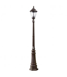Outdoor Post Lantern Rusty Brown - 1