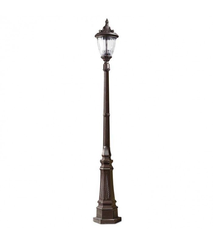 Outdoor Post Lantern Rusty Brown - 1