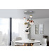 Dimmable 9 Light Light Pendant Light Cluster Drop Copper Satin Brass Chrome -2