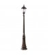3 Light Outdoor Post Lantern Rusty Brown - 1