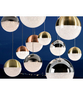 Dimmable 55 Light Light Pendant Light Cluster Drop Chrome Copper Brass -1