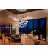 Dimmable 55 Light Light Pendant Light Cluster Drop Chrome Copper Brass -2